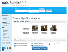 Tablet Screenshot of espartohighschool.org